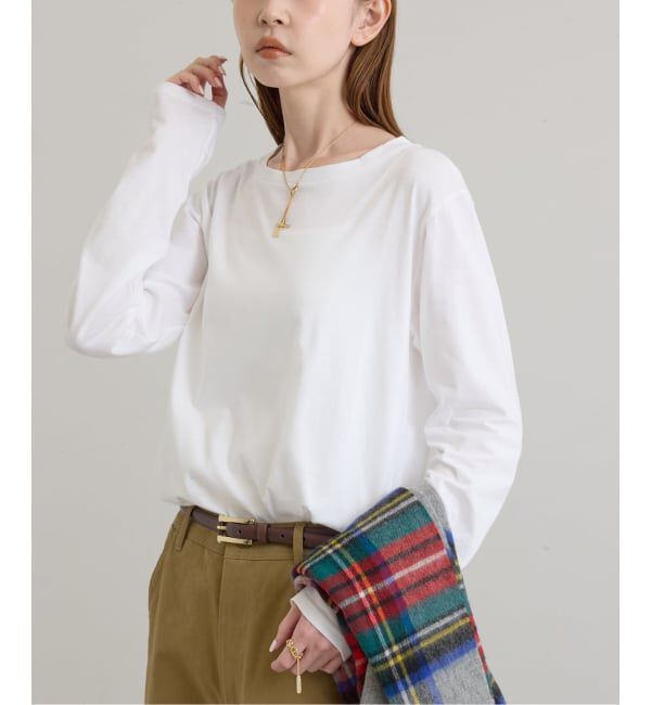 U by SPICK&SPAN「《予約》ソフト天竺ラウンドヘムプルオーバー」|Tシャツ・カットソー|