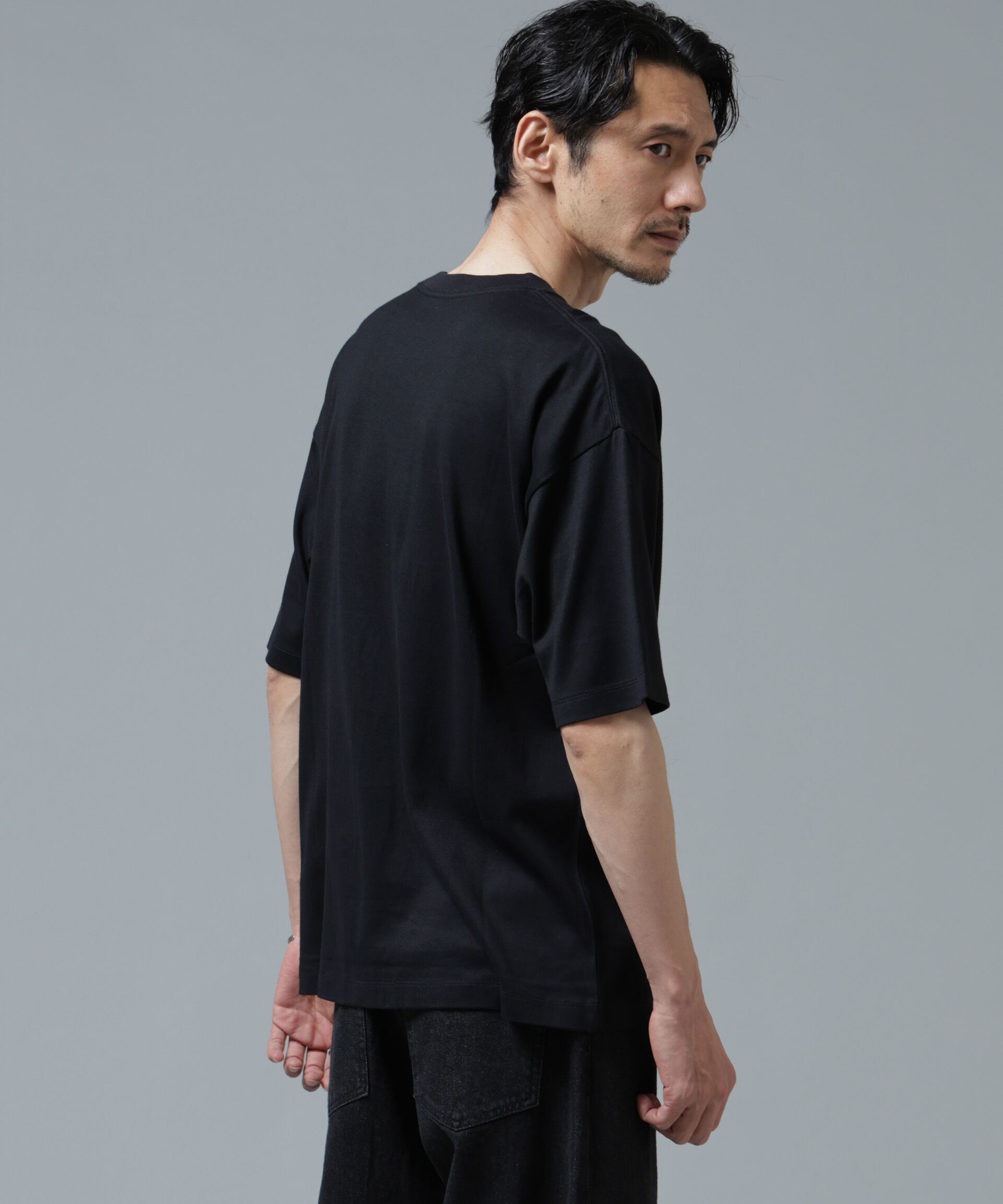 NANO universe「Anti Soaked(R) 汗染み防止 ミドルウェイト 7.1oz ビッグシルエットTシャツ」|Tシャツ・カットソー|
