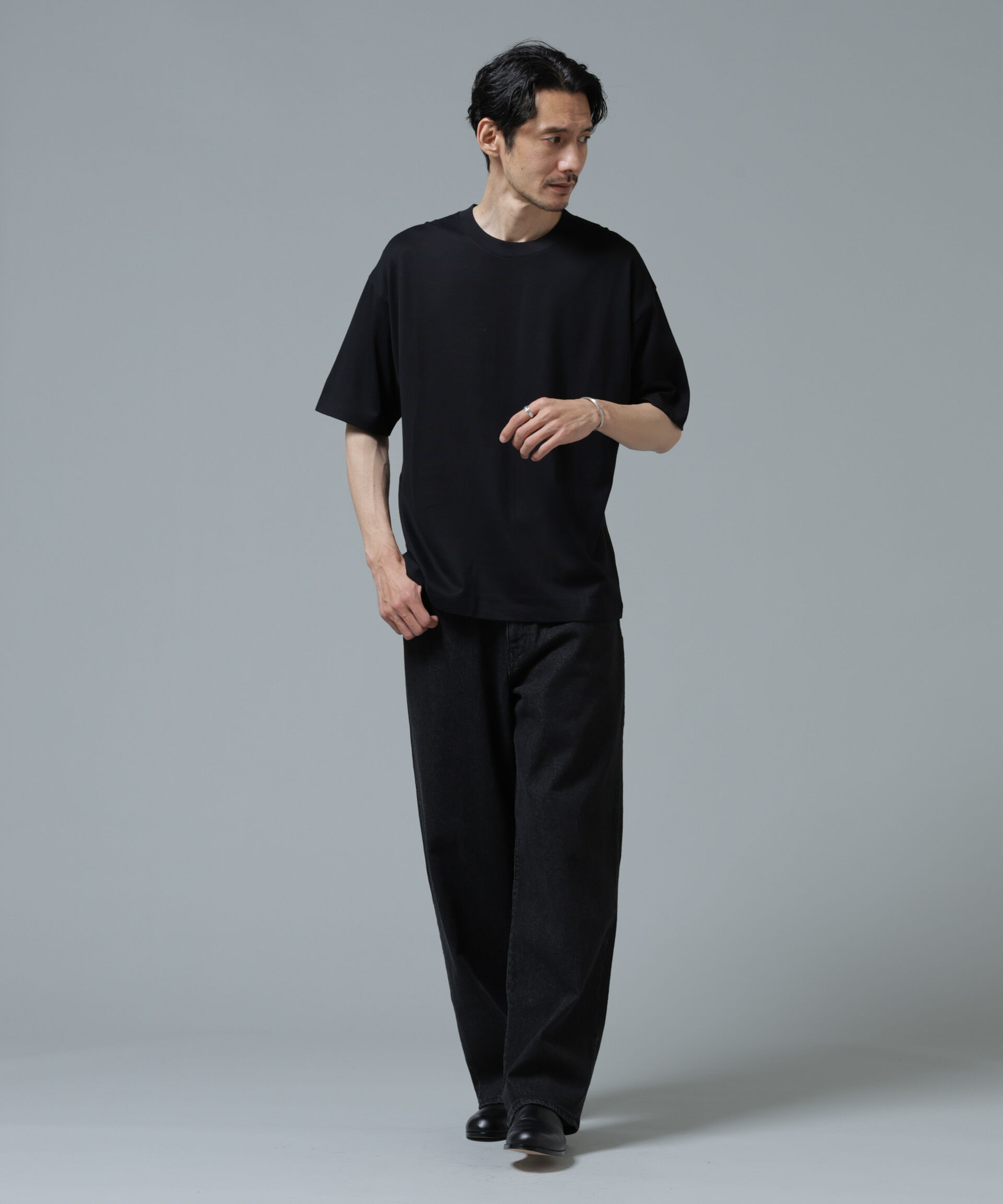 NANO universe「Anti Soaked(R) 汗染み防止 ミドルウェイト 7.1oz ビッグシルエットTシャツ」|Tシャツ・カットソー|