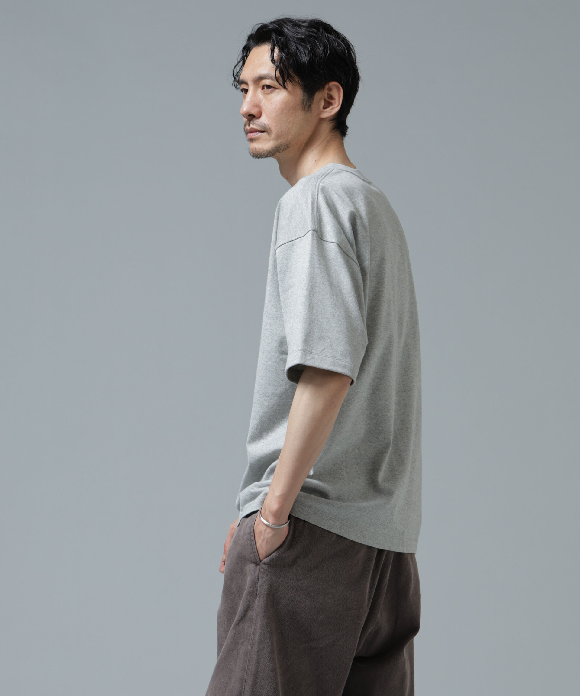NANO universe「Anti Soaked(R) 汗染み防止 ミドルウェイト 7.1oz ビッグシルエットTシャツ」|Tシャツ・カットソー|