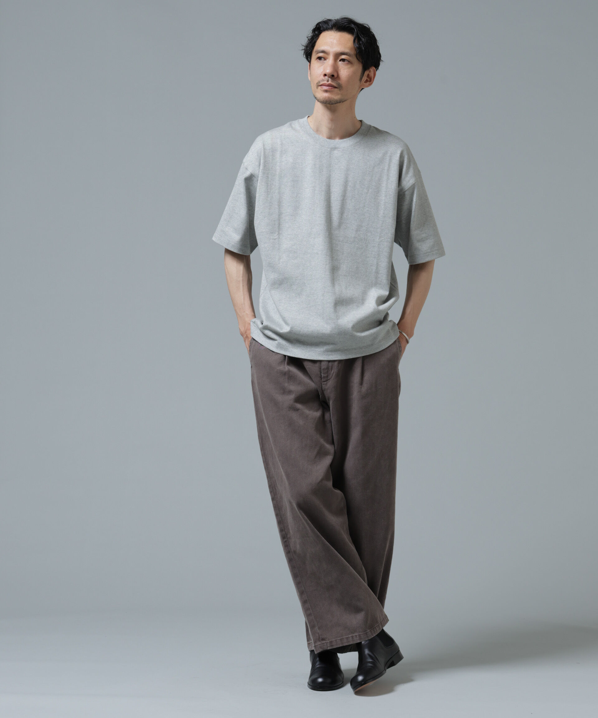 NANO universe「Anti Soaked(R) 汗染み防止 ミドルウェイト 7.1oz ビッグシルエットTシャツ」|Tシャツ・カットソー|