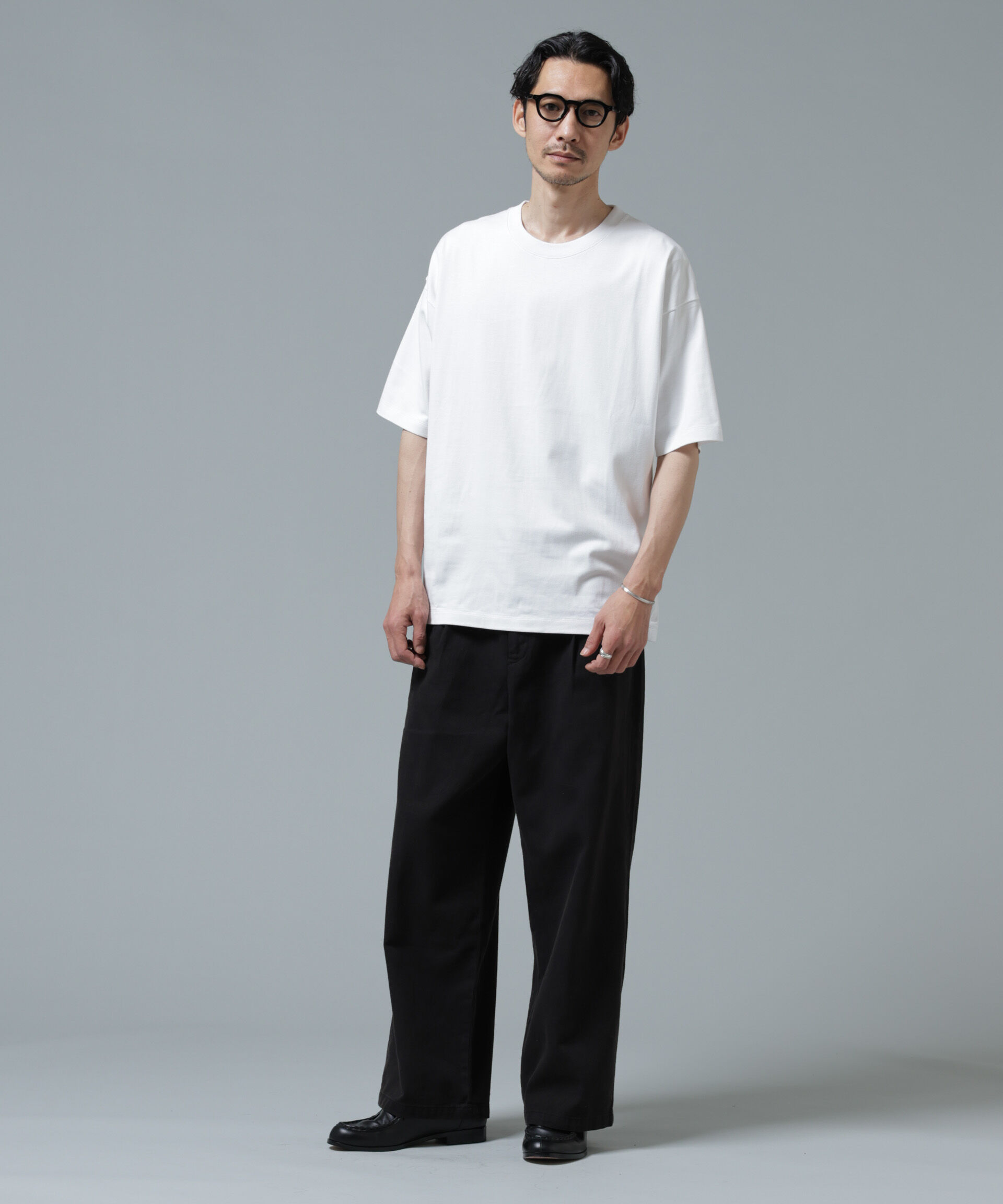 NANO universe「Anti Soaked(R) 汗染み防止 ミドルウェイト 7.1oz ビッグシルエットTシャツ」|Tシャツ・カットソー|