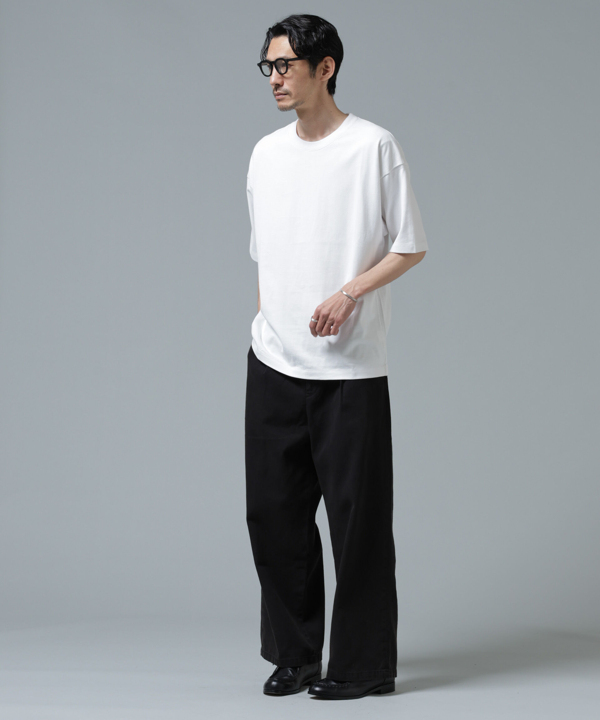 NANO universe「Anti Soaked(R) 汗染み防止 ミドルウェイト 7.1oz ビッグシルエットTシャツ」|Tシャツ・カットソー|