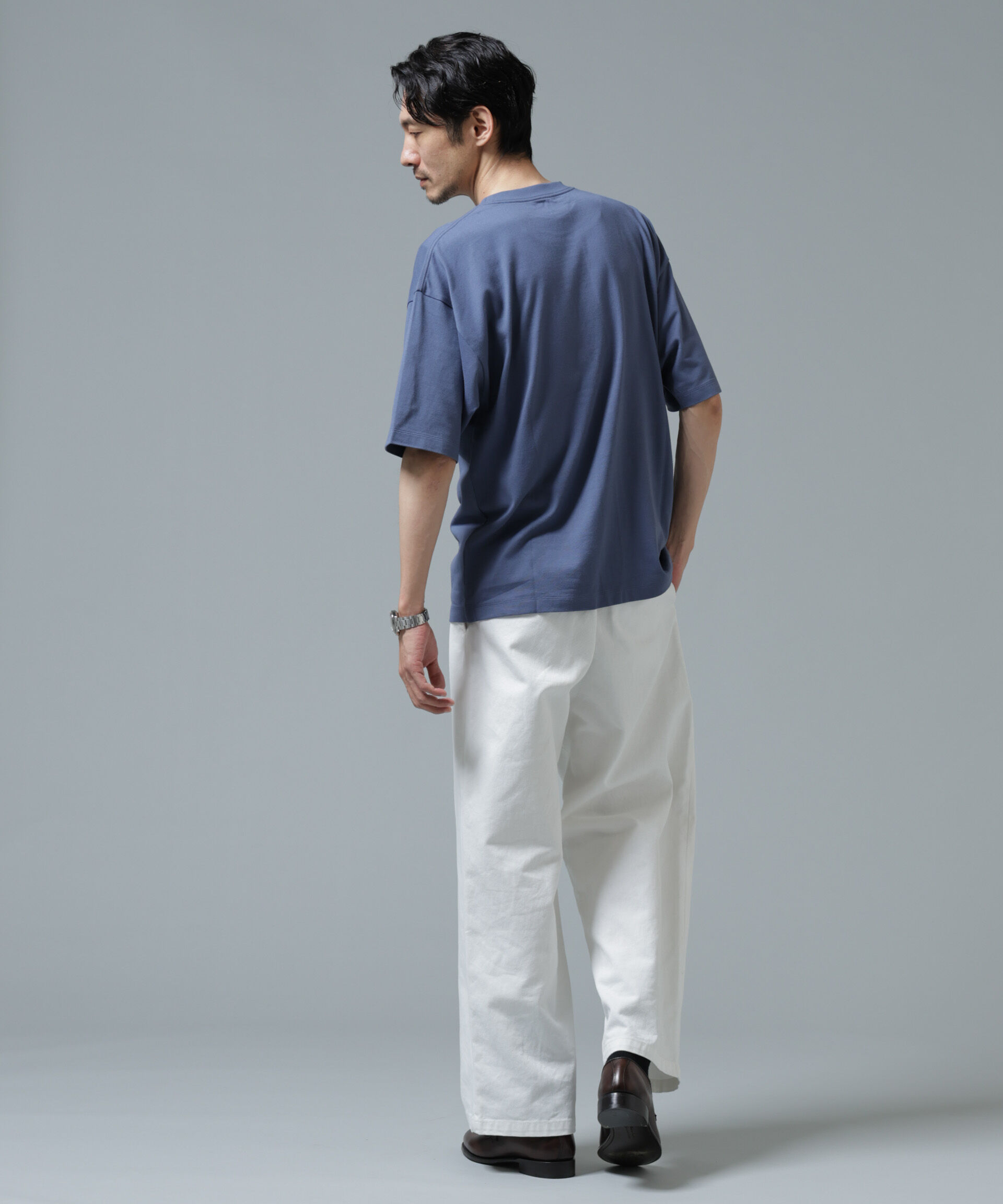 NANO universe「Anti Soaked(R) 汗染み防止 ミドルウェイト 7.1oz ビッグシルエットTシャツ」|Tシャツ・カットソー|
