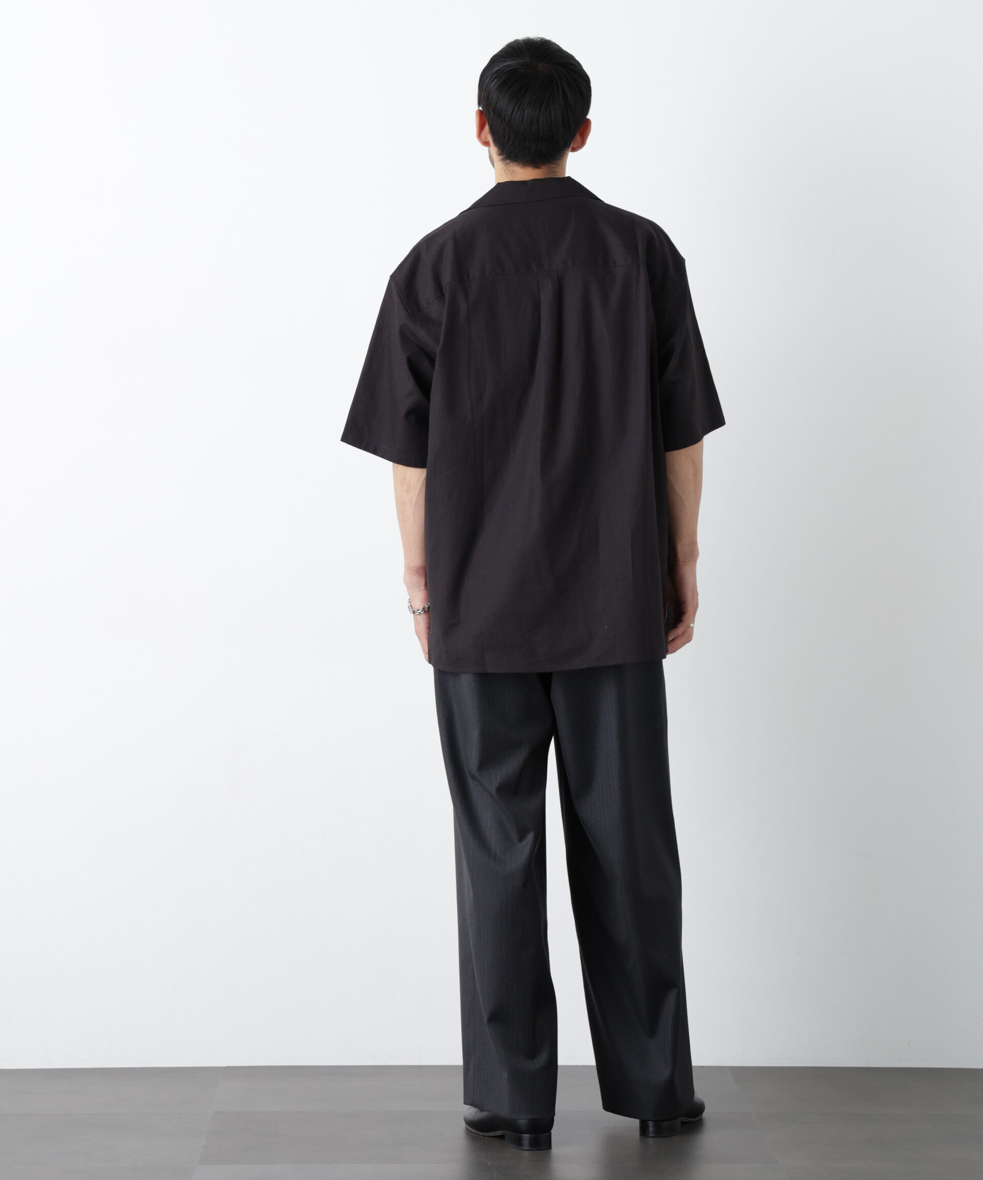 NANO universe「｢FRENCH LINEN｣ フライフロント半袖シャツ」|シャツ・ブラウス|