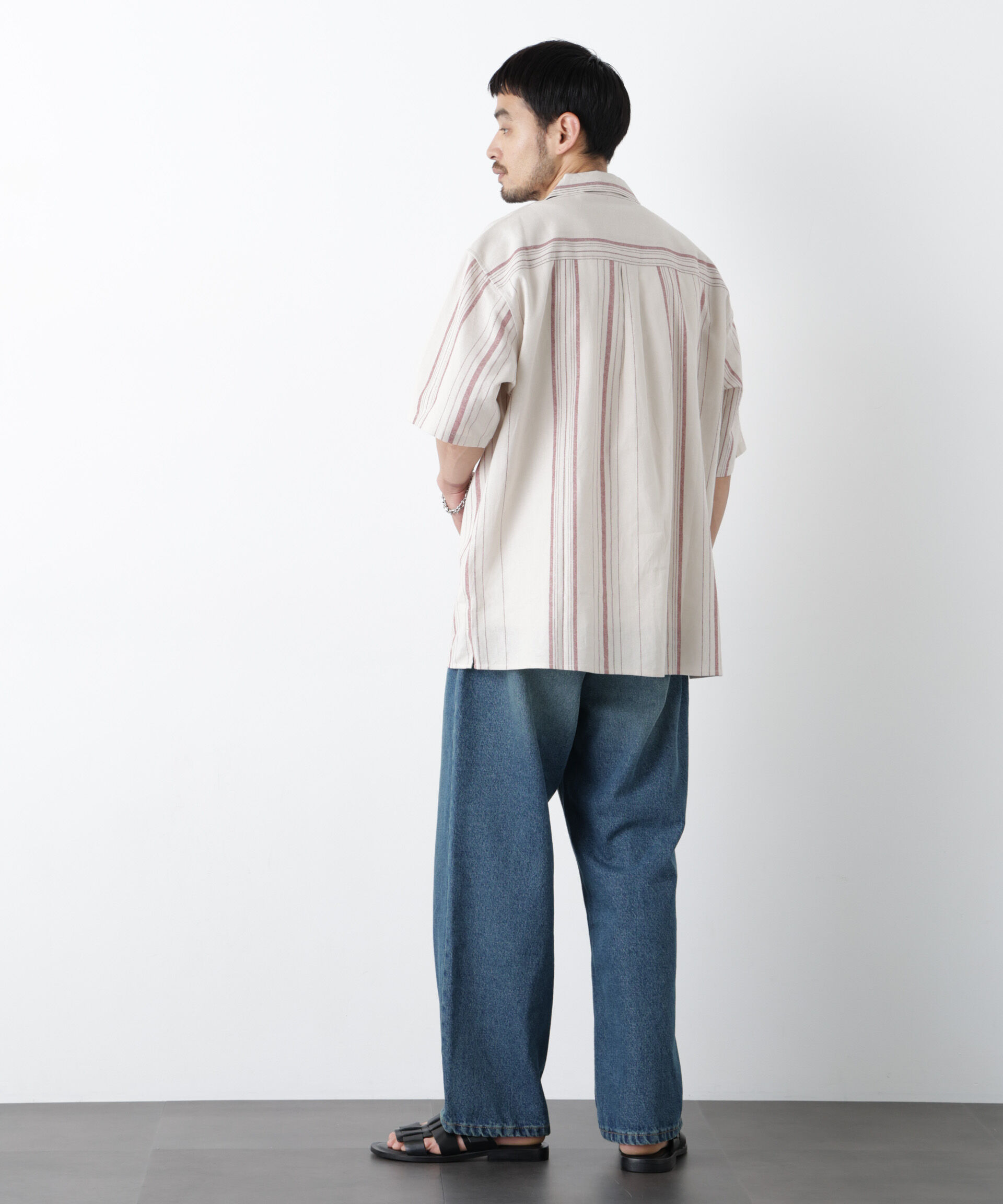NANO universe「｢FRENCH LINEN｣ フライフロント半袖シャツ」|シャツ・ブラウス|