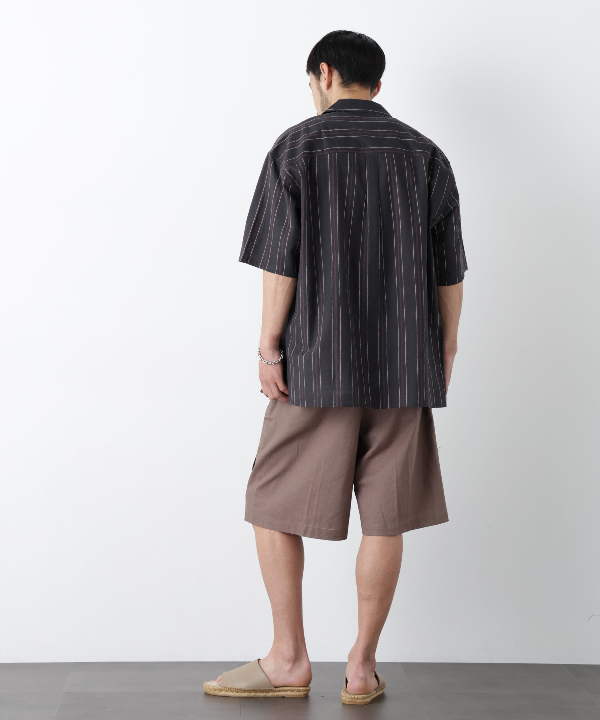 NANO universe「｢FRENCH LINEN｣ フライフロント半袖シャツ」|シャツ・ブラウス|