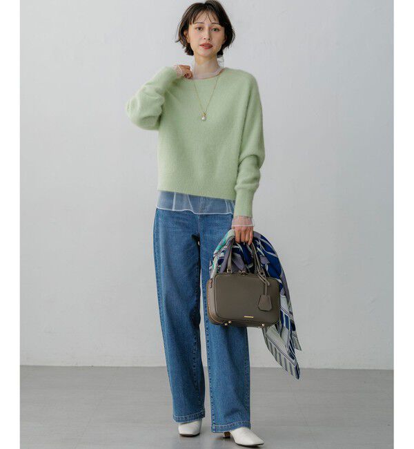 23区「【見上愛さん着用】チュールレイヤード プルオーバー トップス」|Tシャツ・カットソー|