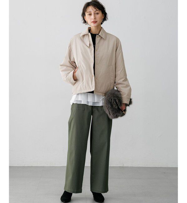 23区「【一部予約】ピュアカシミヤ ハーフスリーブ ハイネック ニット」|ニット・セーター|