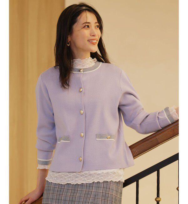 ANY SIS「ボトルネックレース プルオーバー」|Tシャツ・カットソー|