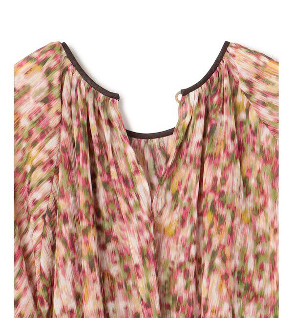 BEIGE,「【洗える】BORONIA / フラワーシフォンブラウス」|シャツ・ブラウス|