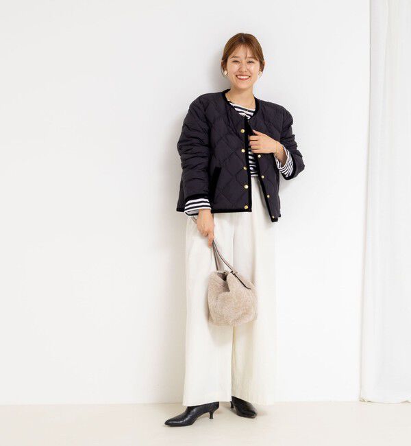 NOLLEY'S「【TAION&times;LIMONTA】別注ベロアパイピングショートダウン」|ダウン|