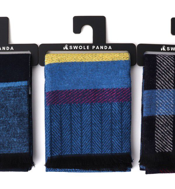 NOLLEY'S goodman「【SWOLE PANDA/スウォールパンダ】BAMBOO SCARVES 30」|マフラー|ブルー系1