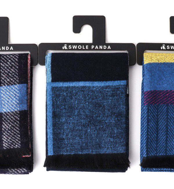 NOLLEY'S goodman「【SWOLE PANDA/スウォールパンダ】BAMBOO SCARVES 30」|マフラー|ネイビー系1