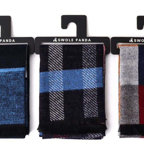 NOLLEY'S goodman「【SWOLE PANDA/スウォールパンダ】BAMBOO SCARVES 30」|マフラー|ネイビー系2