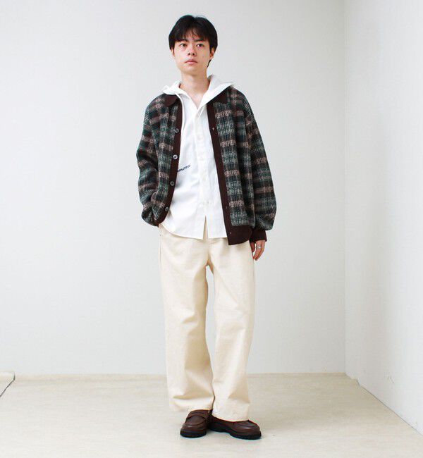 GLOSTER「Collared wool JK 衿付きニットカーディガン」|ニット・セーター|