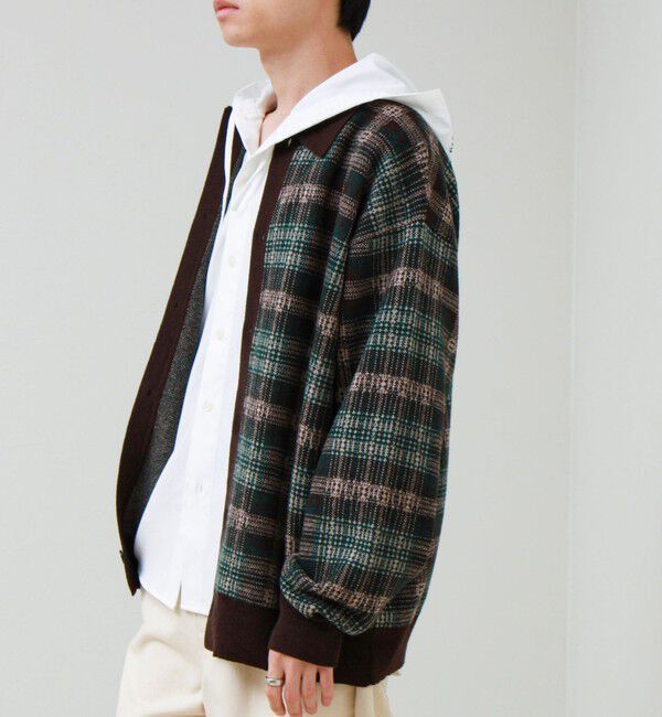 GLOSTER「Collared wool JK 衿付きニットカーディガン」|ニット・セーター|