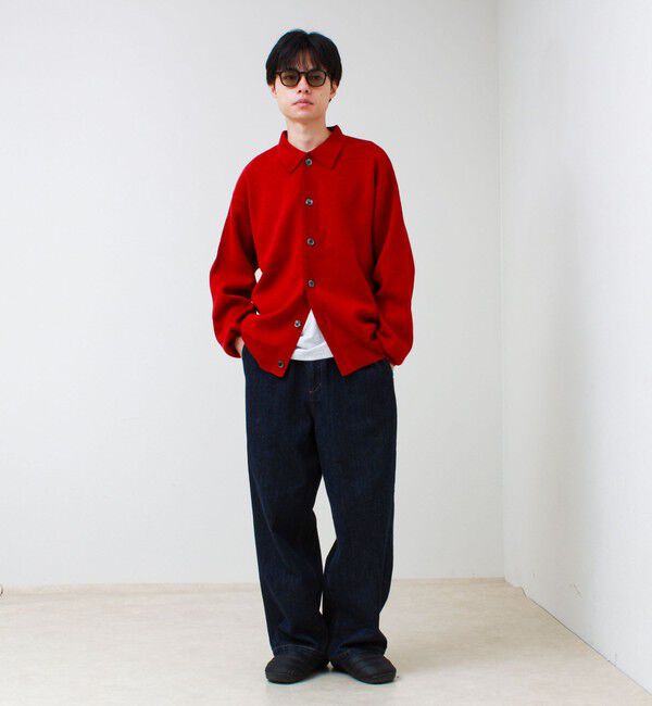 GLOSTER「Collared wool JK 衿付きニットカーディガン」|ニット・セーター|