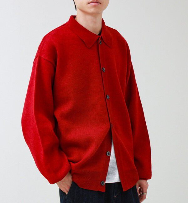 GLOSTER「Collared wool JK 衿付きニットカーディガン」|ニット・セーター|