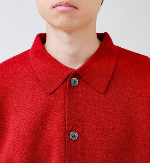 GLOSTER「Collared wool JK 衿付きニットカーディガン」|ニット・セーター|
