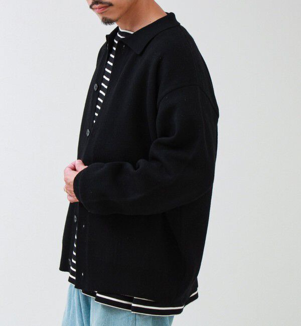 GLOSTER「Collared wool JK 衿付きニットカーディガン」|ニット・セーター|