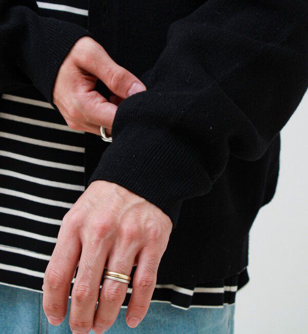 GLOSTER「Collared wool JK 衿付きニットカーディガン」|ニット・セーター|