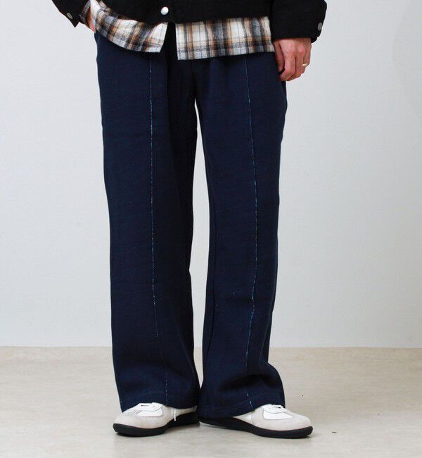 GLOSTER「【BOY BACK FANCY】裏配色フリース スウェットパンツ」|その他|ネイビー