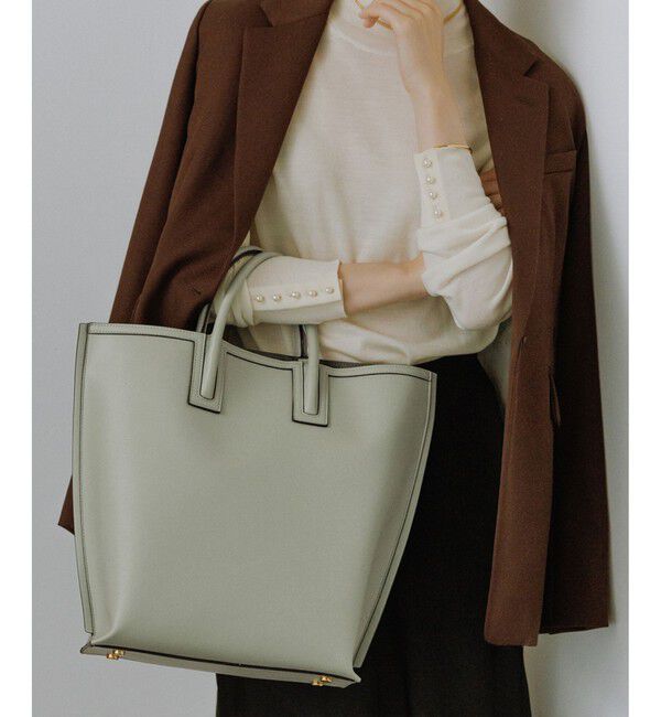 E'POR「【E'POR】【WEB限定】Ree BAG Large/A4対応・通勤・軽量・26AW」|ハンドバッグ|モスグリーン(32)