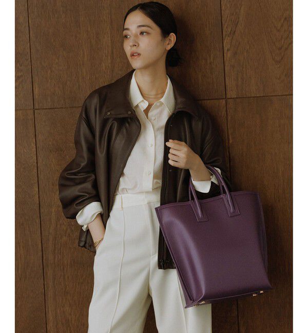 E'POR「【E'POR】【WEB限定】Ree BAG Large/A4対応・通勤・軽量・26AW」|ハンドバッグ|パープル(50)