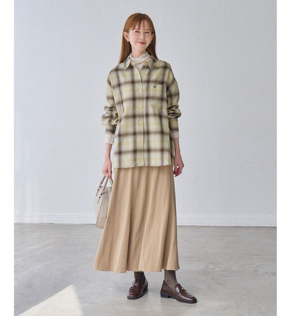 Rope&rsquo;Picnic「【WEB限定カラー】ロゴ刺繍チェックネルシャツ/2WAY」|シャツ・ブラウス|
