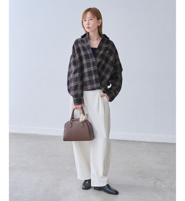 Rope&rsquo;Picnic「【WEB限定カラー】ロゴ刺繍チェックネルシャツ/2WAY」|シャツ・ブラウス|