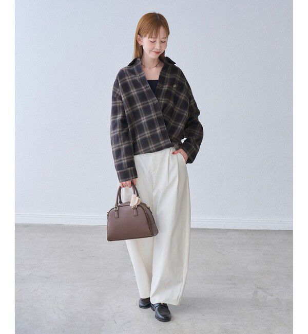 Rope&rsquo;Picnic「【WEB限定カラー】ロゴ刺繍チェックネルシャツ/2WAY」|シャツ・ブラウス|