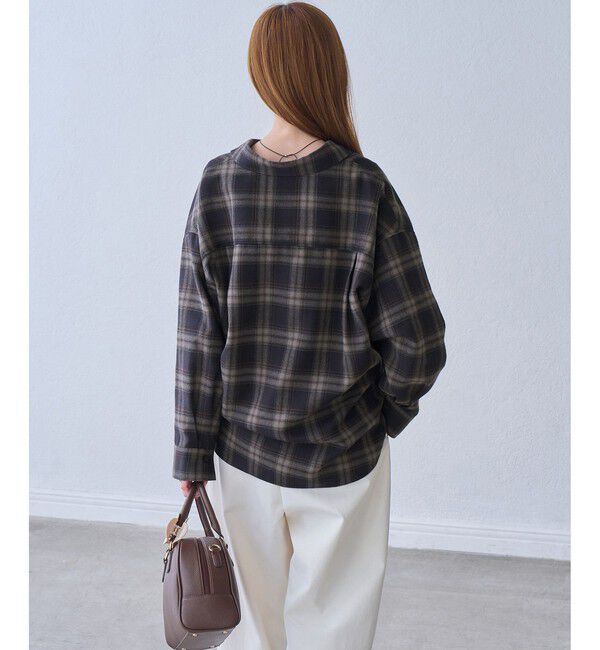 Rope&rsquo;Picnic「【WEB限定カラー】ロゴ刺繍チェックネルシャツ/2WAY」|シャツ・ブラウス|