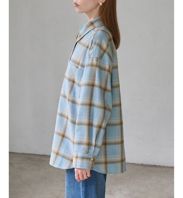 Rope&rsquo;Picnic「【WEB限定カラー】ロゴ刺繍チェックネルシャツ/2WAY」|シャツ・ブラウス|