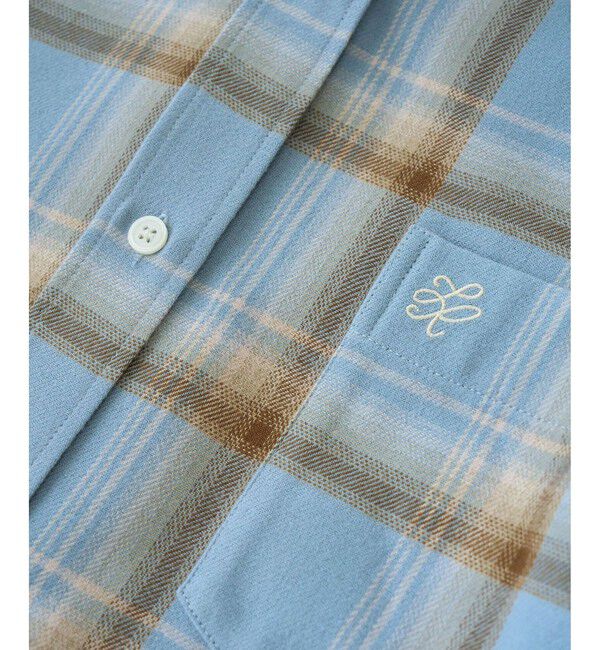 Rope&rsquo;Picnic「【WEB限定カラー】ロゴ刺繍チェックネルシャツ/2WAY」|シャツ・ブラウス|