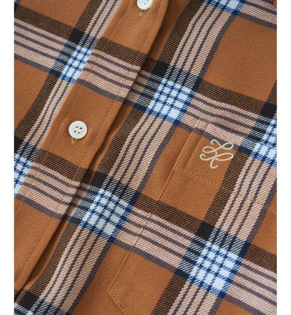 Rope&rsquo;Picnic「【WEB限定カラー】ロゴ刺繍チェックネルシャツ/2WAY」|シャツ・ブラウス|