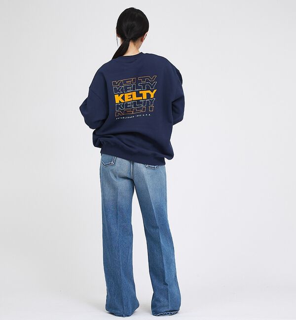 ABAHOUSE「【KELTY / ケルティ】フロッキーバックロゴプリントスウェット/ ユニセック」|スウェット・ジャージ|
