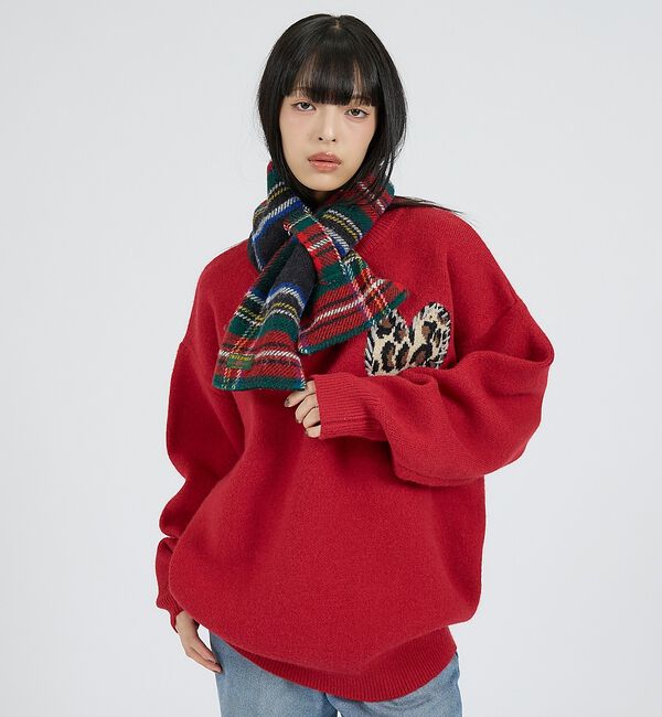 ABAHOUSE「【TWEEDMILL / ツイードミル】Fleece Double Face L」|マフラー|