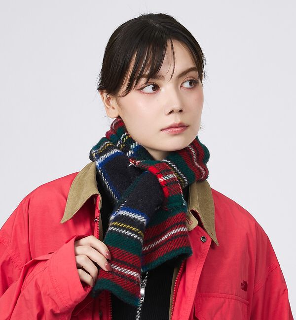 ABAHOUSE「【TWEEDMILL / ツイードミル】Fleece Double Face L」|マフラー|
