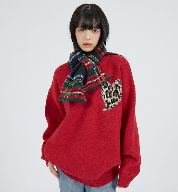 ABAHOUSE「【TWEEDMILL / ツイードミル】Fleece Double Face L」|マフラー|
