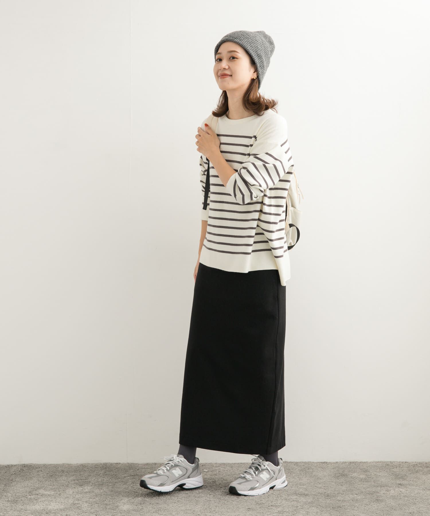 URBAN RESEARCH DOORS「ダンボールニットストレートスカート」|スカート|