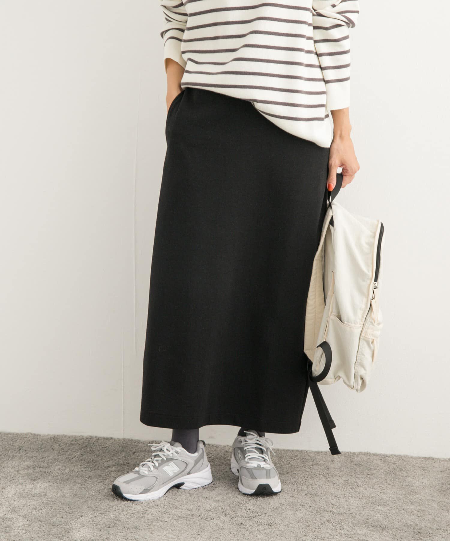 URBAN RESEARCH DOORS「ダンボールニットストレートスカート」|スカート|