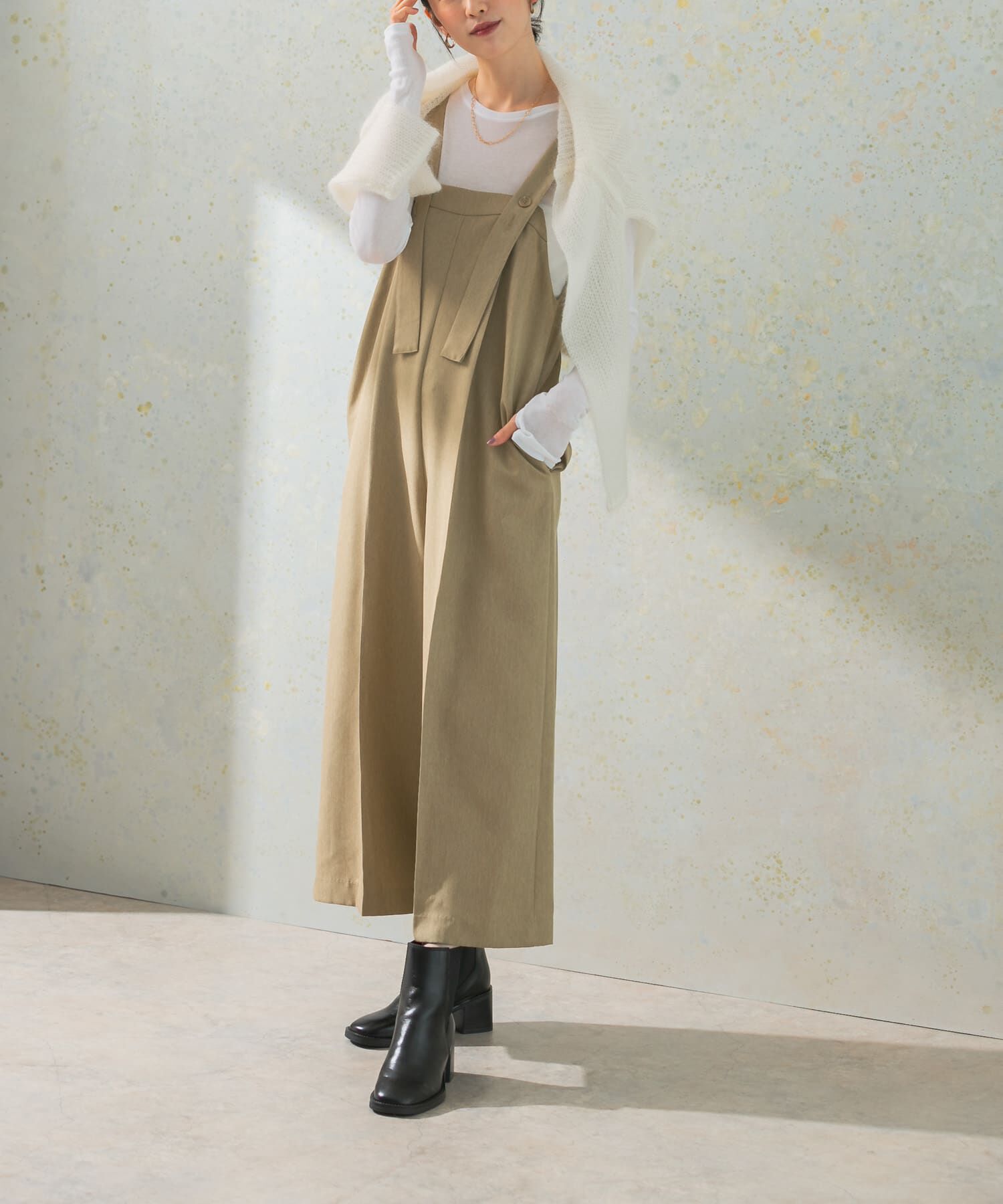 URBAN RESEARCH ROSSO「2WAYワイドオールインワン」|スカート|
