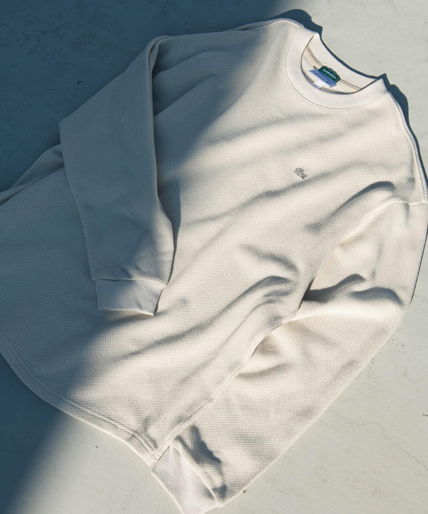 URBAN RESEARCH DOORS「『別注』LACOSTE&times;DOORS　THICK PIQUE ROUND LONG-SLEEVE」|Tシャツ・カットソー|