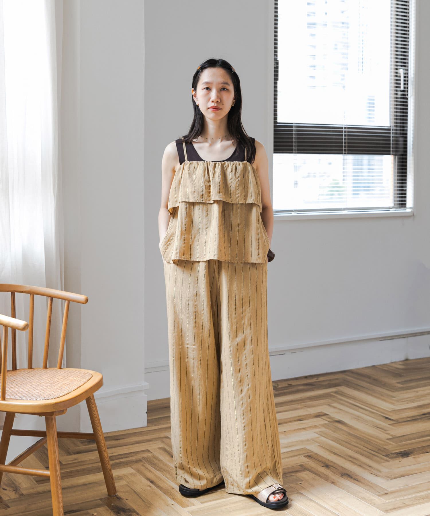 URBAN RESEARCH DOORS「ラメストライプセットアップ」|ワンピース|