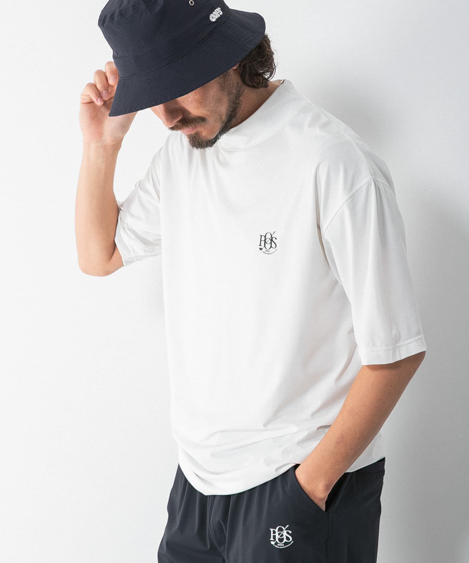 Sonny Label 「OOPS　吸水速乾モックネックTシャツ」|Tシャツ・カットソー|
