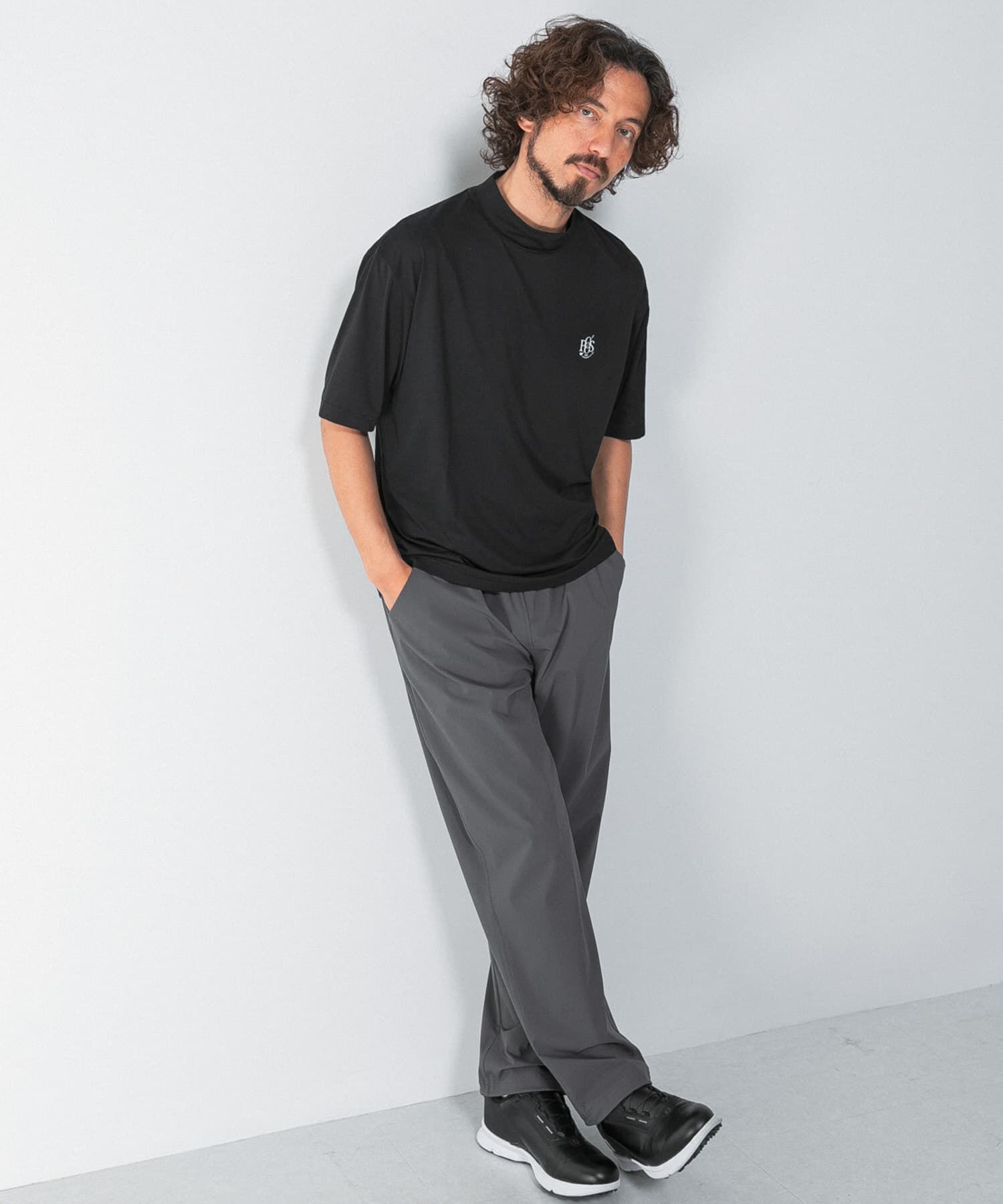 Sonny Label 「OOPS　吸水速乾モックネックTシャツ」|Tシャツ・カットソー|