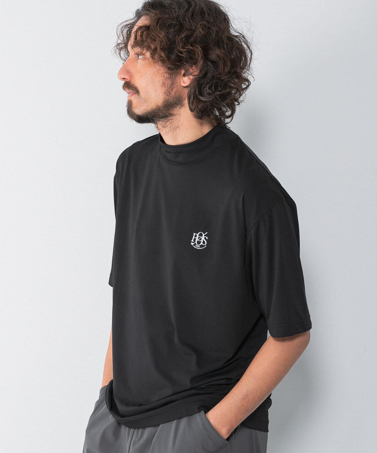 Sonny Label 「OOPS　吸水速乾モックネックTシャツ」|Tシャツ・カットソー|