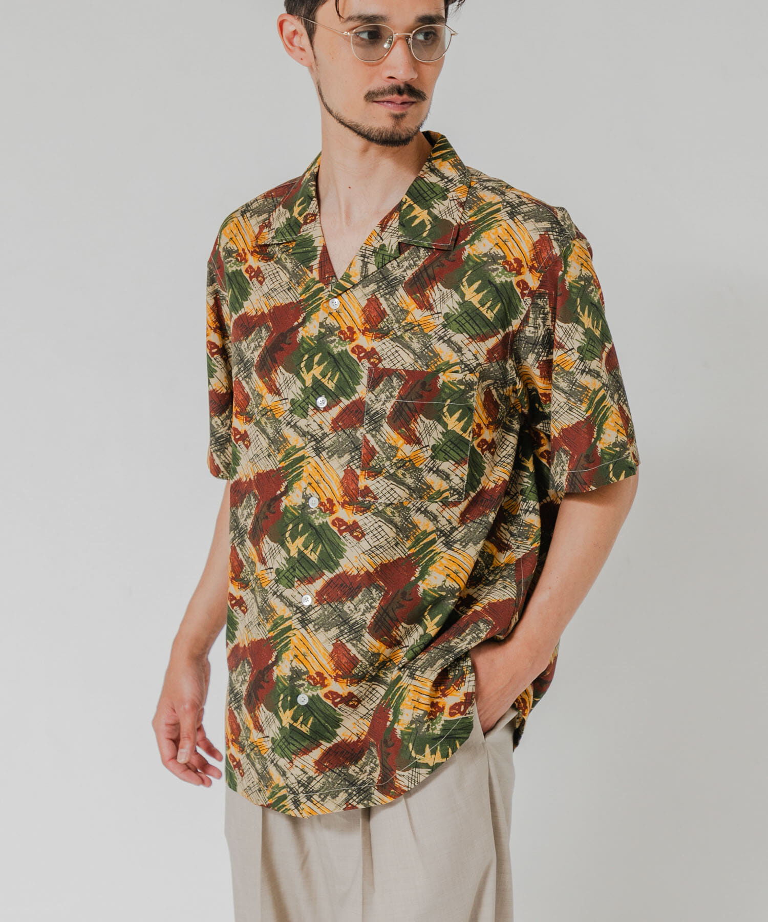 URBAN RESEARCH「LONGCHAMP OPEN COLLAR SHIRTS」|シャツ・ブラウス|