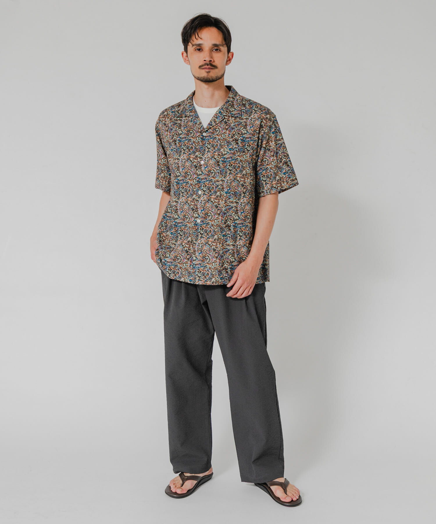 URBAN RESEARCH「LONGCHAMP OPEN COLLAR SHIRTS」|シャツ・ブラウス|